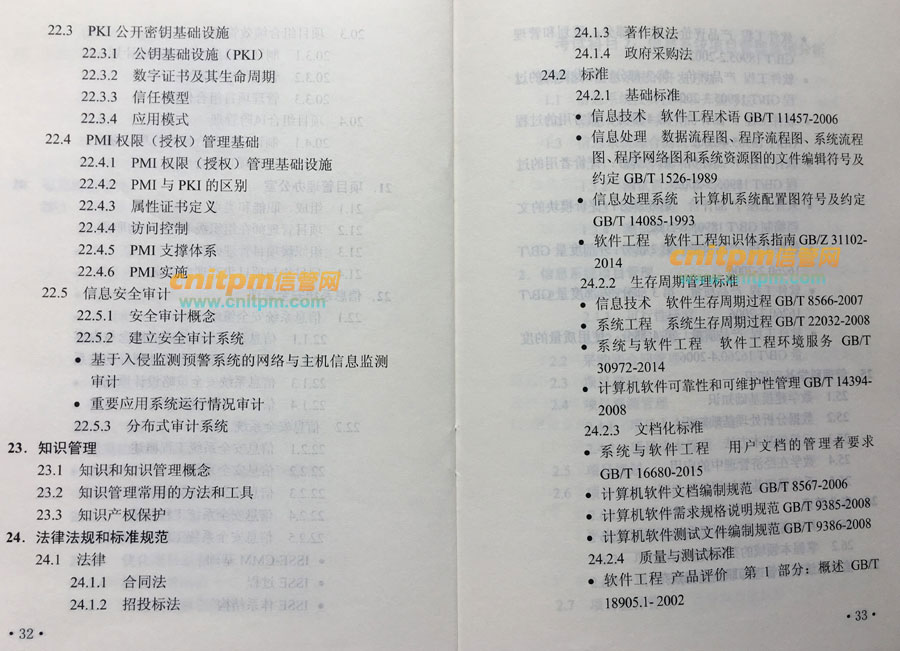 信息系统项目管理师第2版考试大纲