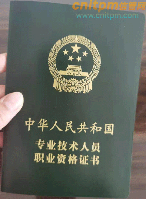 2020年度信息系统项目管理师证书样本封面