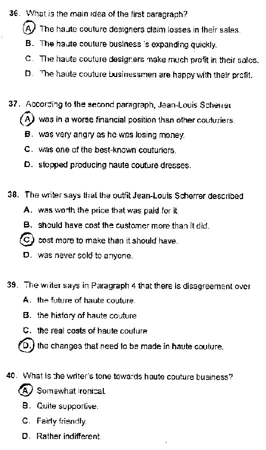 2013年职称英语《综合类A级》试题及答案